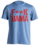 FUCK BAMA - Ole Miss Rebels Fan T-Shirt - Text Design - Beef Shirts