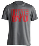 I Hate BYU - Utah Utes Fan T-Shirt - Box Design - Beef Shirts