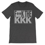 dark shirt fuck the kkk censored fuck racism tshirt