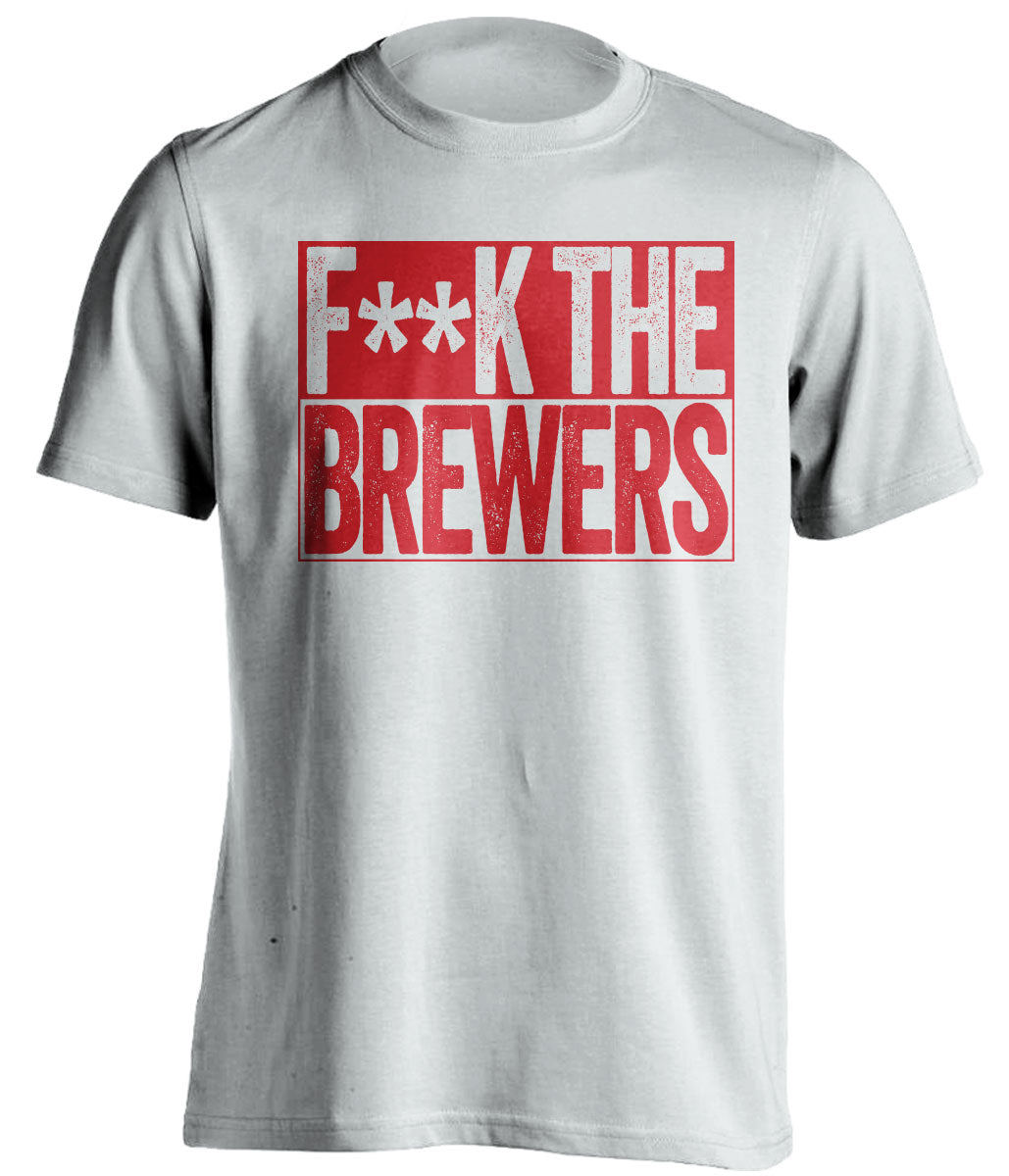 Fuck the Brewers Censored White Haters Tee for a Minnesota Twins Fan Shirt by Beef Shirts