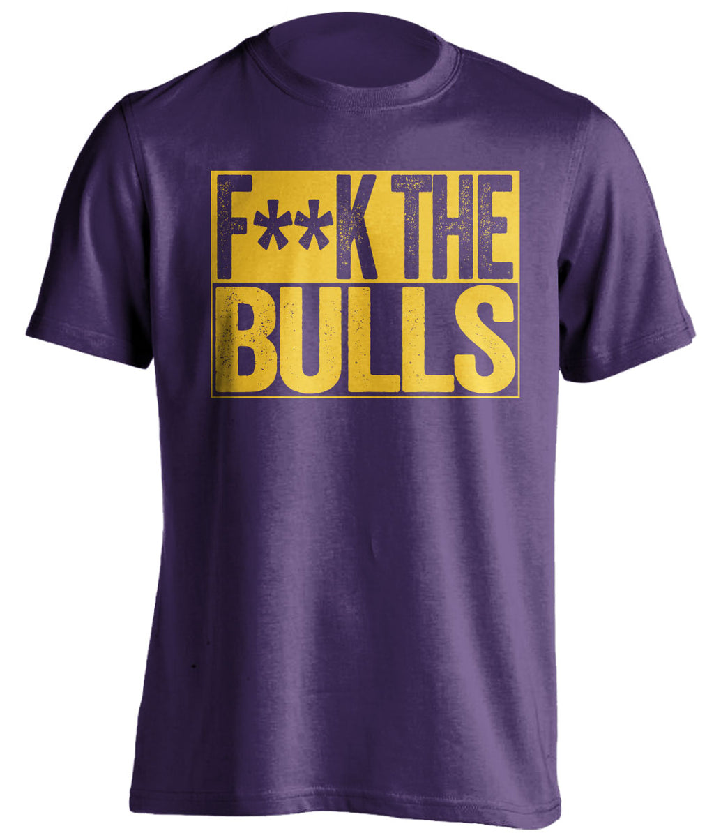 Fuck the Bulls Censored Purple Box Logo Shirt for Utah Jazz Fans by Beef Shirts