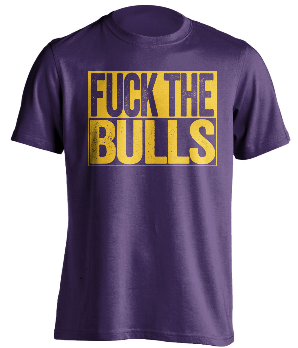 Fuck the Bulls Uncensored Purple Box Logo Shirt for Utah Jazz Fans by Beef Shirts