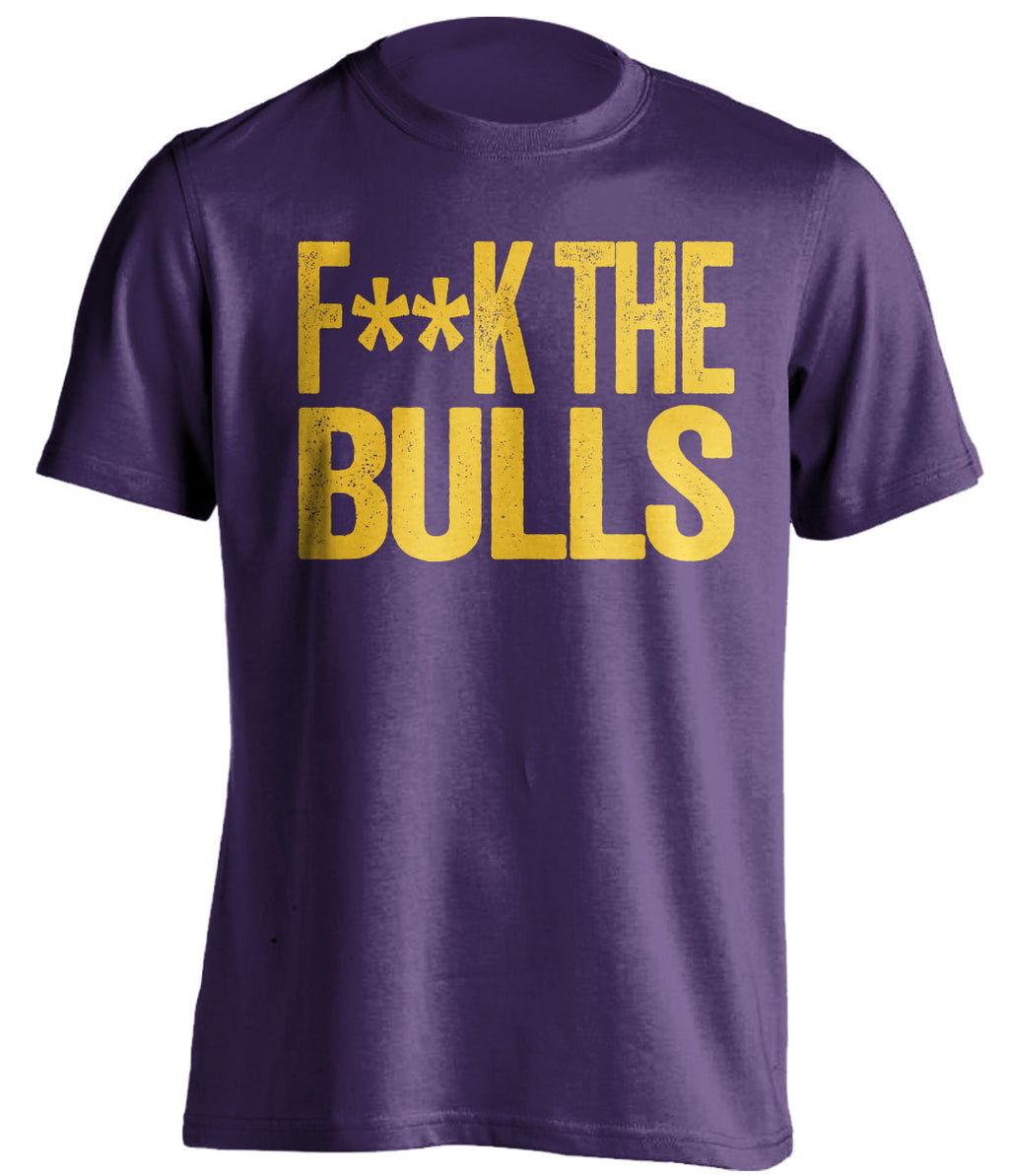 Fuck the Bulls Statement Tee Censored Purple Shirt for Utah Jazz Fans by Beef Shirts