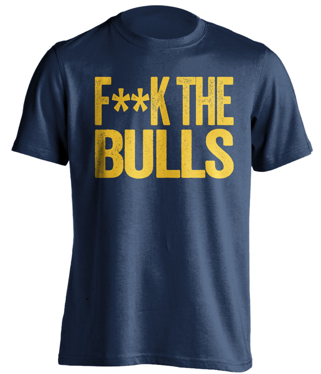 Fuck the Bulls Statement Tee Censored Navy Shirt for Utah Jazz Fans by Beef Shirts