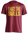I Hate the Bulls navy statement shirt for Indiana Pacers Fan gameday haters tee by Beef Shirts