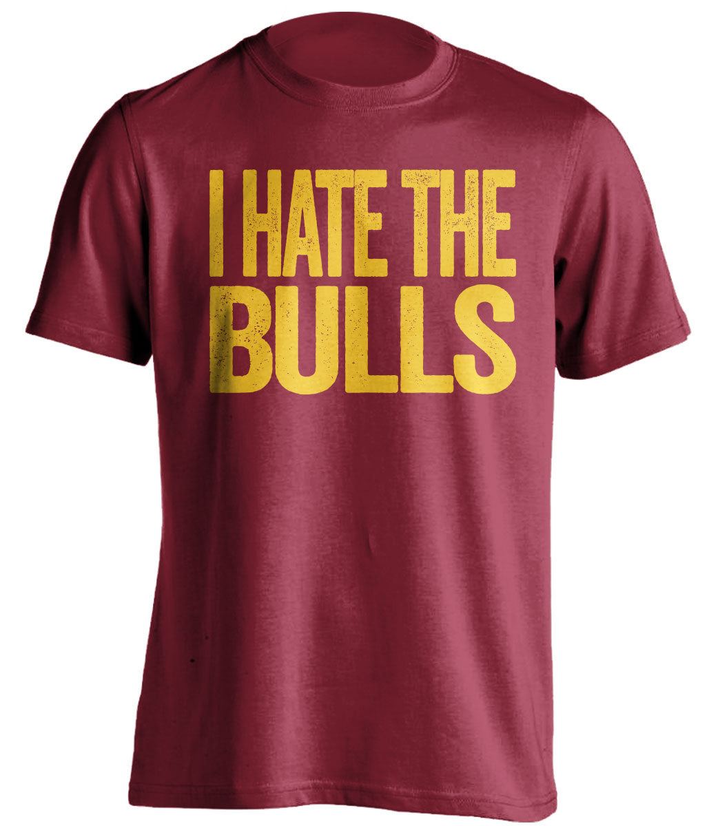 I Hate the Bulls navy statement shirt for Indiana Pacers Fan gameday haters tee by Beef Shirts