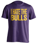 I Hate the Bulls purple statement shirt for Utah Jazz Fans gameday haters tee by Beef Shirts