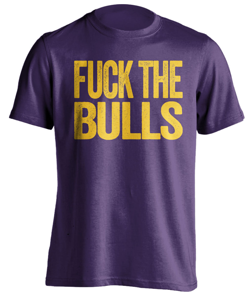 Fuck the Bulls Statement Tee Uncensored Purple Shirt for Utah Jazz Fans by Beef Shirts