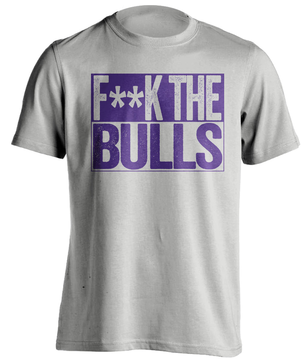 Fuck the Bulls Censored Grey Box Logo Shirt for Utah Jazz Fans by Beef Shirts
