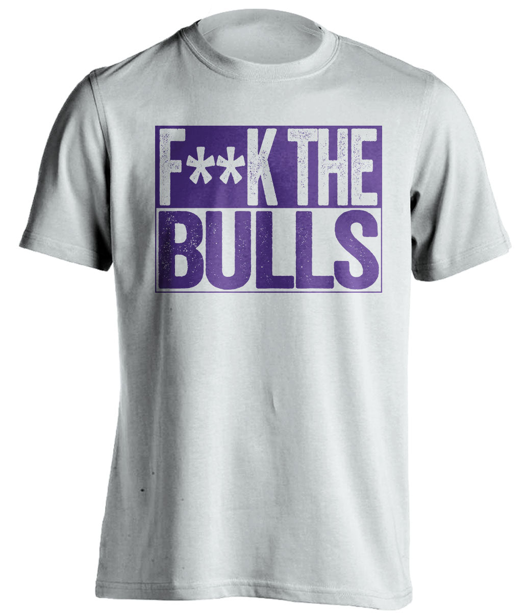 Fuck the Bulls Censored White Box Logo Shirt for Utah Jazz Fans by Beef Shirts