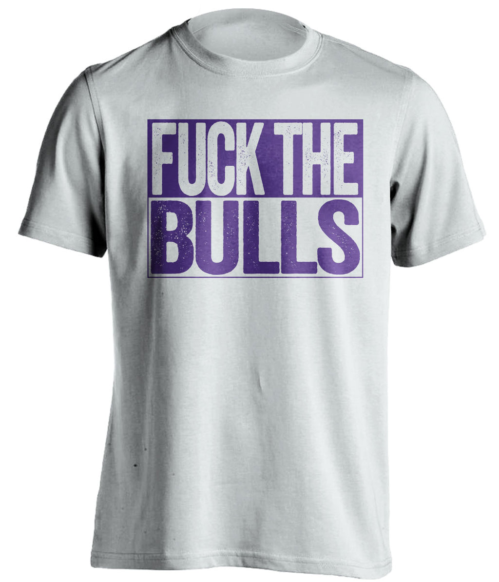 Fuck the Bulls Uncensored White Box Logo Shirt for Utah Jazz Fans by Beef Shirts