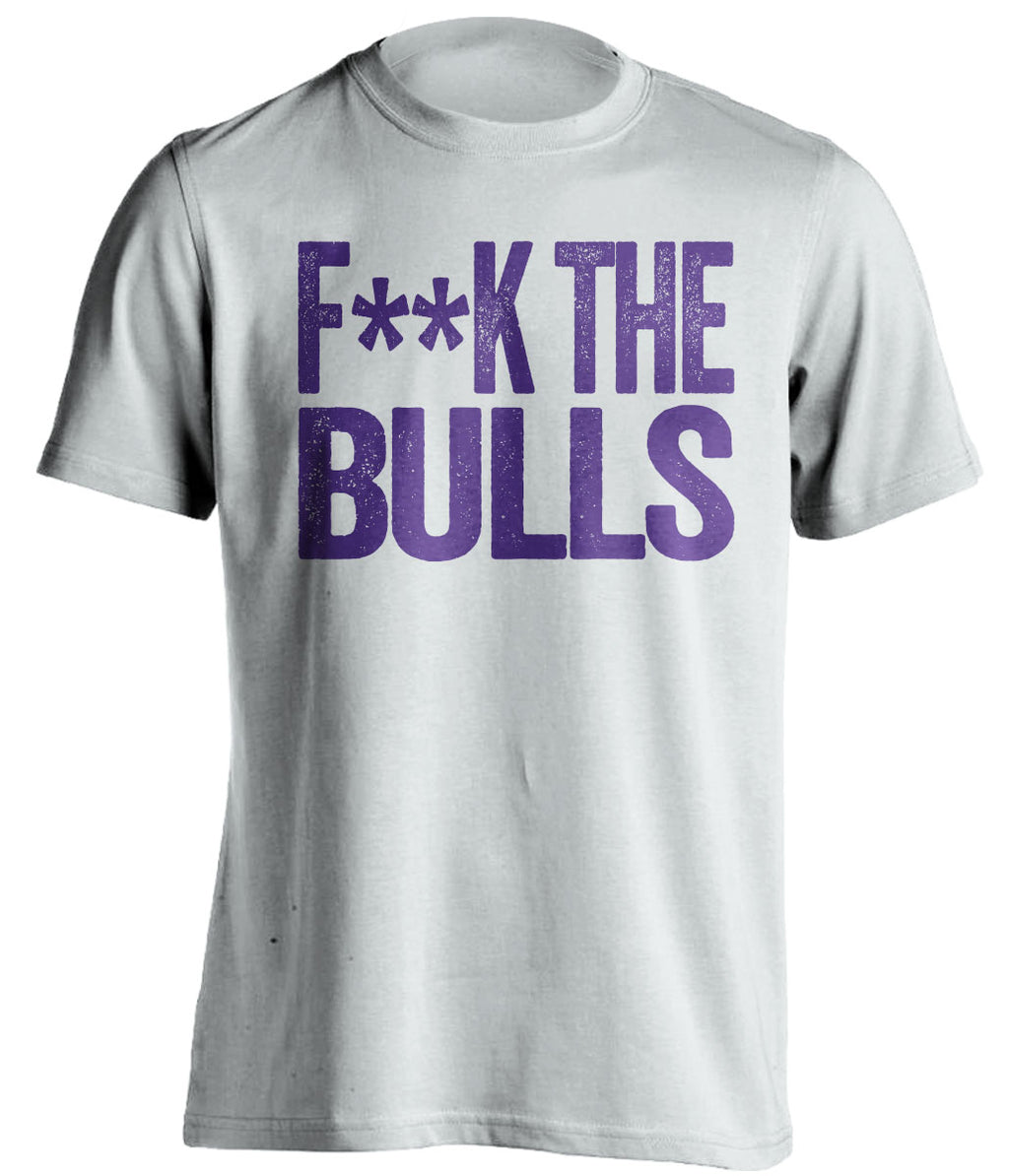 Fuck the Bulls Statement Tee Censored White Shirt for Utah Jazz Fans by Beef Shirts