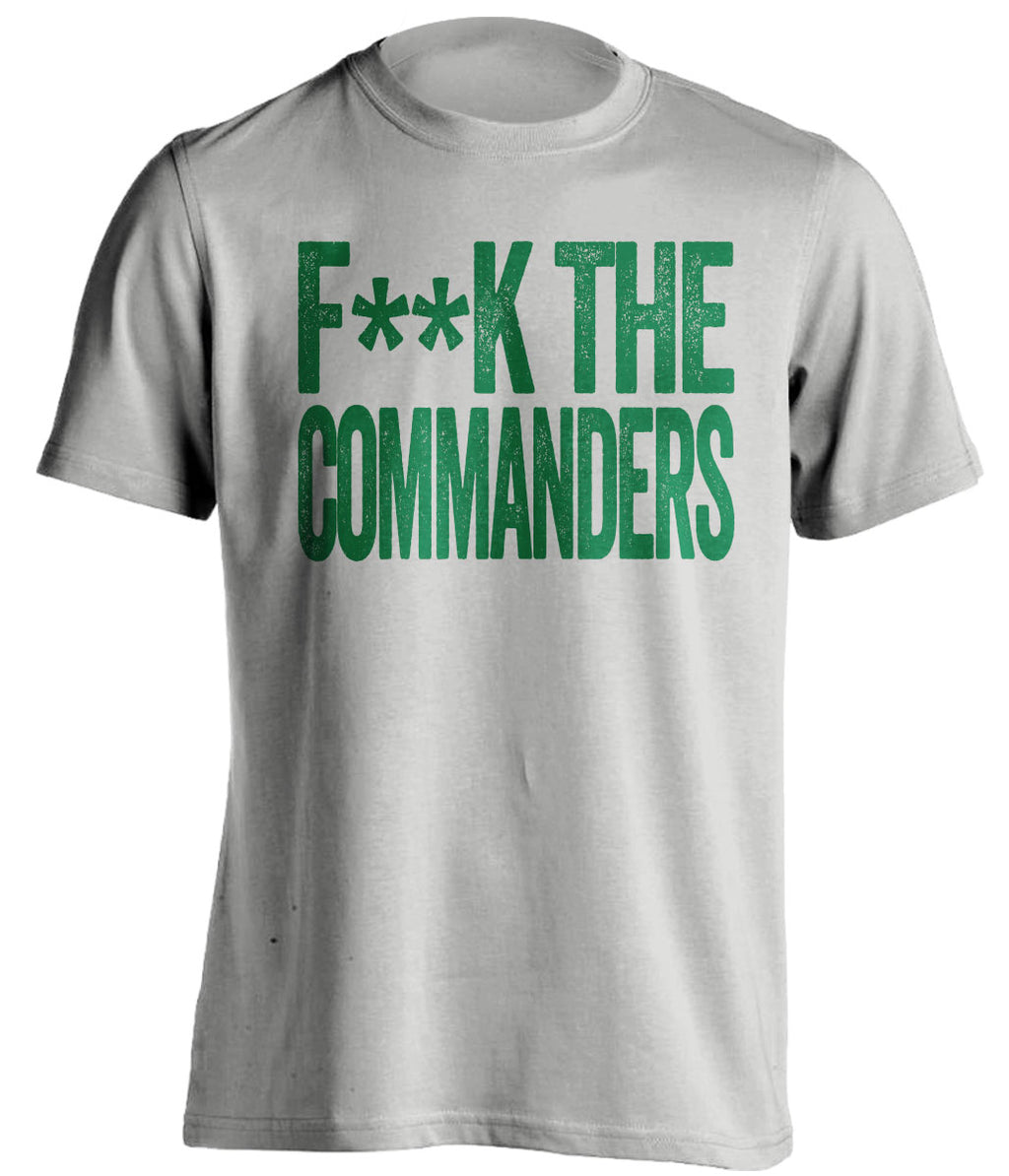 Fuck the Commanders Censored Grey Statement Tee for Philadelphia Eagles Fans by Beef Shirts