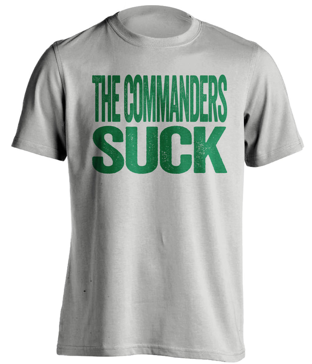 The Commanders Suck Grey Statement Tee for Philadelphia Eagles Fans by Beef Shirts