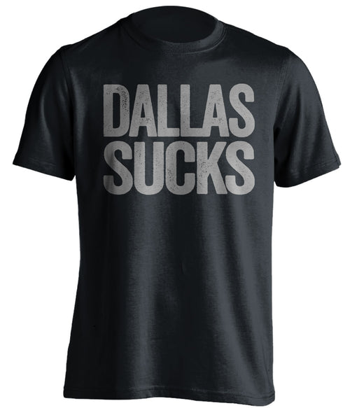 Black Dallas Sucks shirt for San Antonio Spurs fans | rivalry statement tee by Beef Shirts