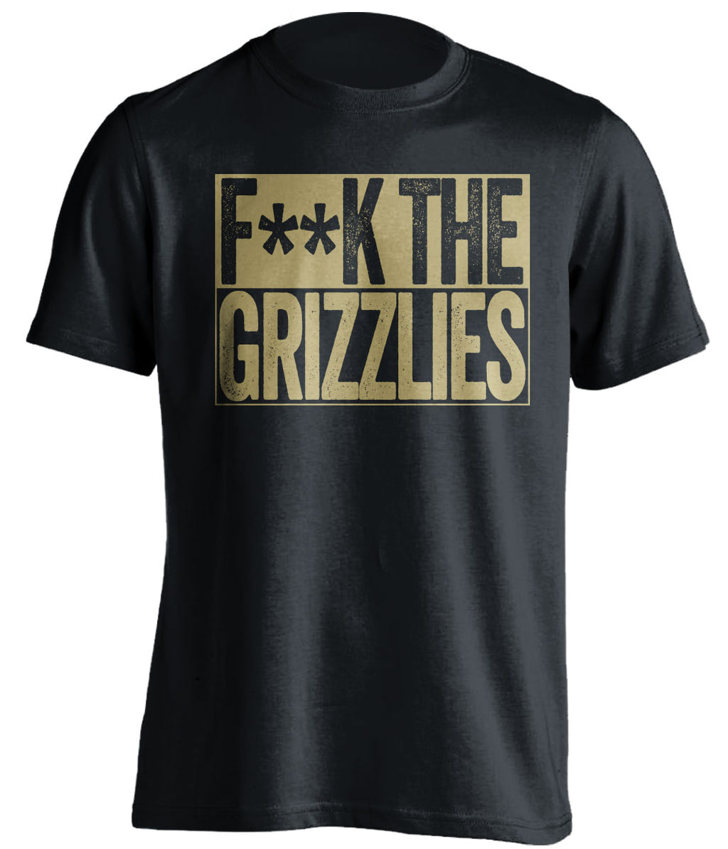 Fuck the Grizzlies Censored Black Box Logo Shirt for New Orleans Pelicans Fans by Beef Shirts
