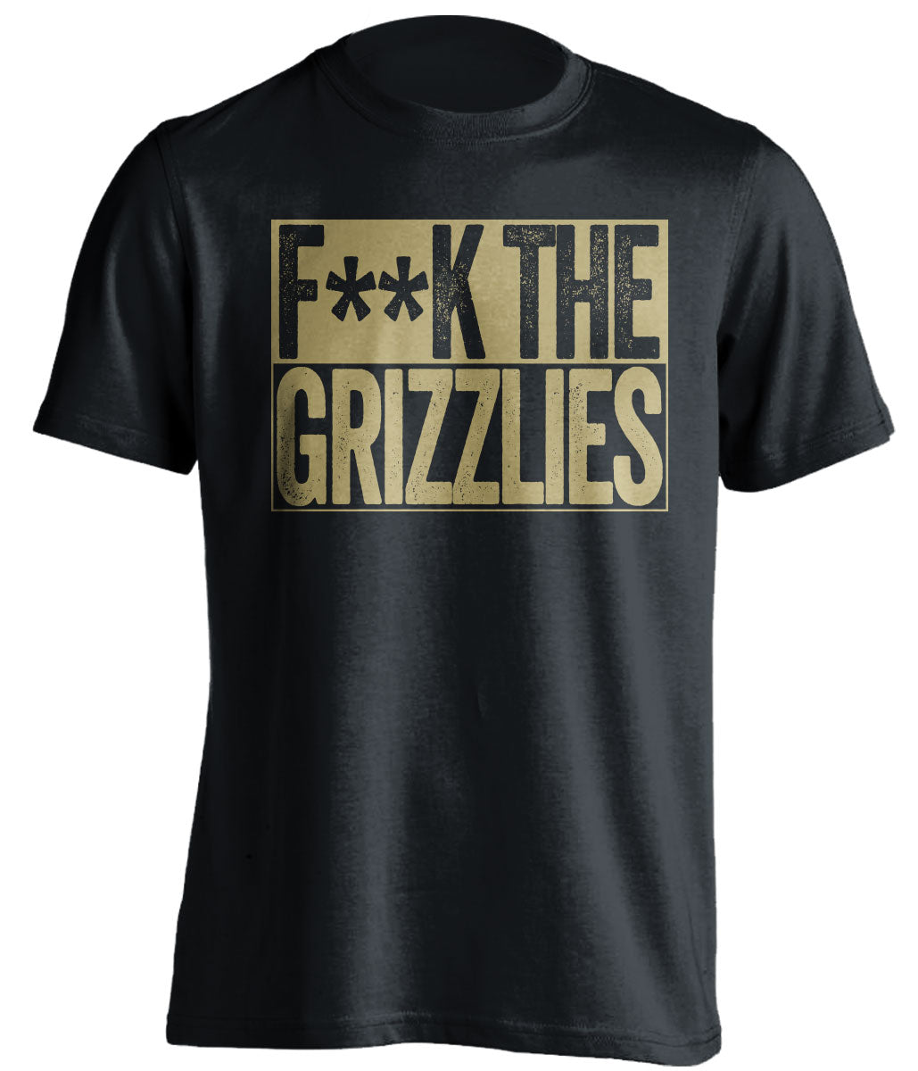Fuck the Grizzlies Censored Black Box Logo Shirt for New Orleans Pelicans Fans by Beef Shirts