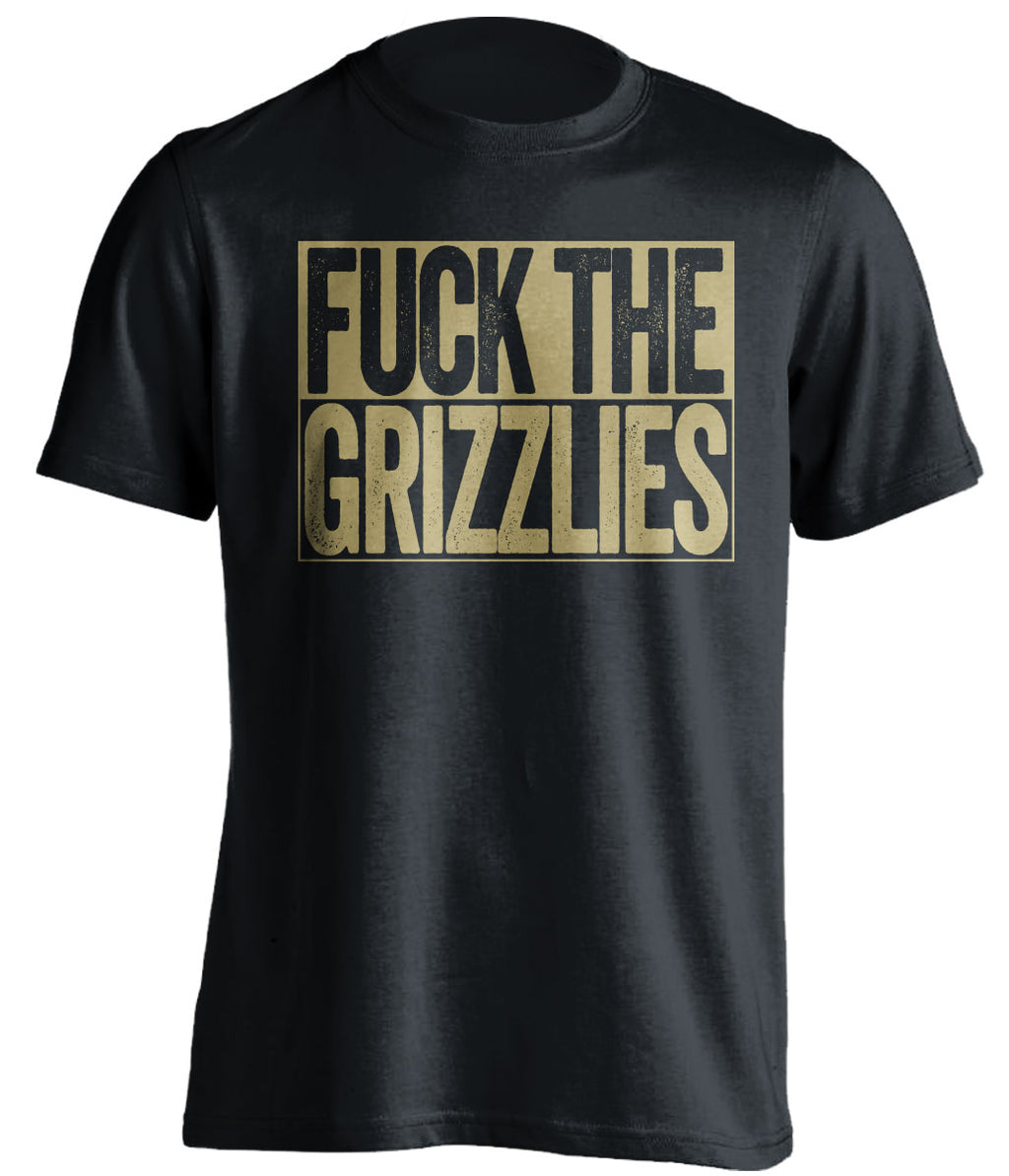 Fuck the Grizzlies Uncensored Black Box Logo Shirt for New Orleans Pelicans Fans by Beef Shirts