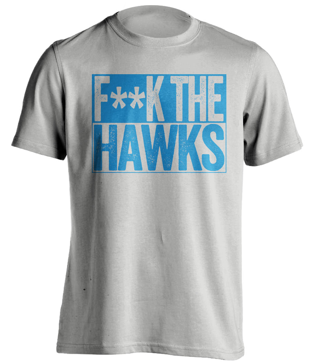 Fuck the Hawks Censored Haters Grey Tee for an Orlando Magic Fan Shirt by Beef Shirts