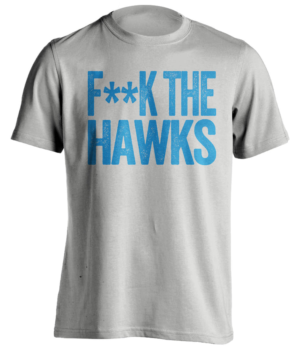 Fuck the Hawks Censored Grey Statement Tee for Orlando Magic Fans by Beef Shirts