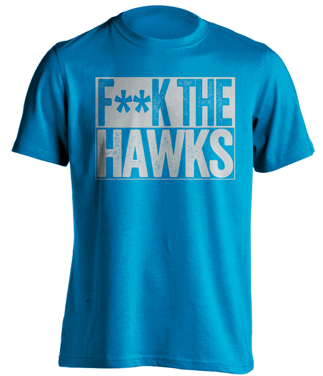 Fuck the Hawks Censored Haters Blue Tee for an Orlando Magic Fan Shirt by Beef Shirts
