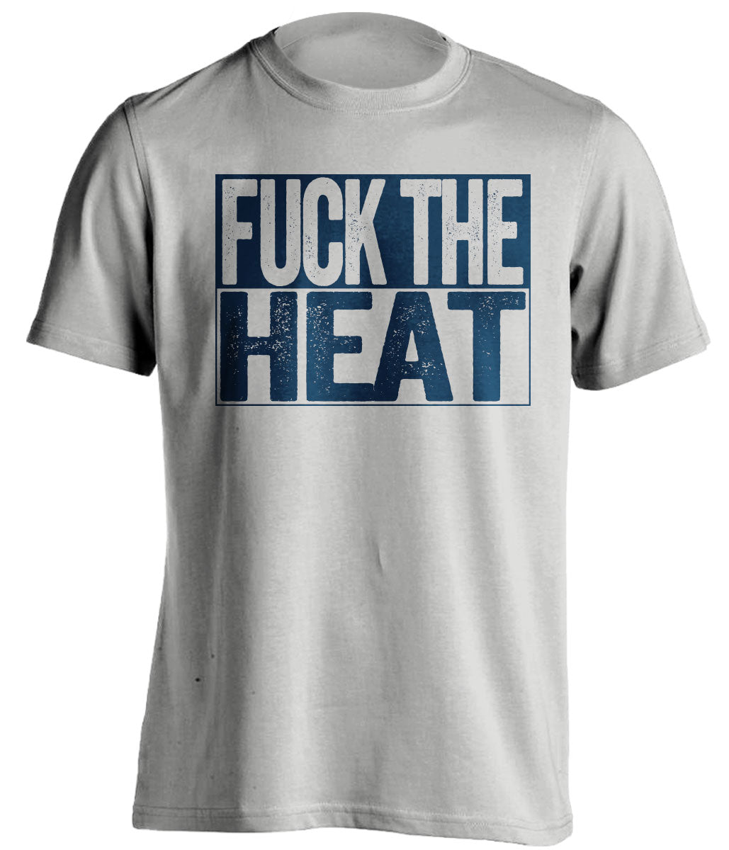 Fuck the Heat Uncensored Haters Grey Tee for an Indiana Pacers Fan Shirt by Beef Shirts