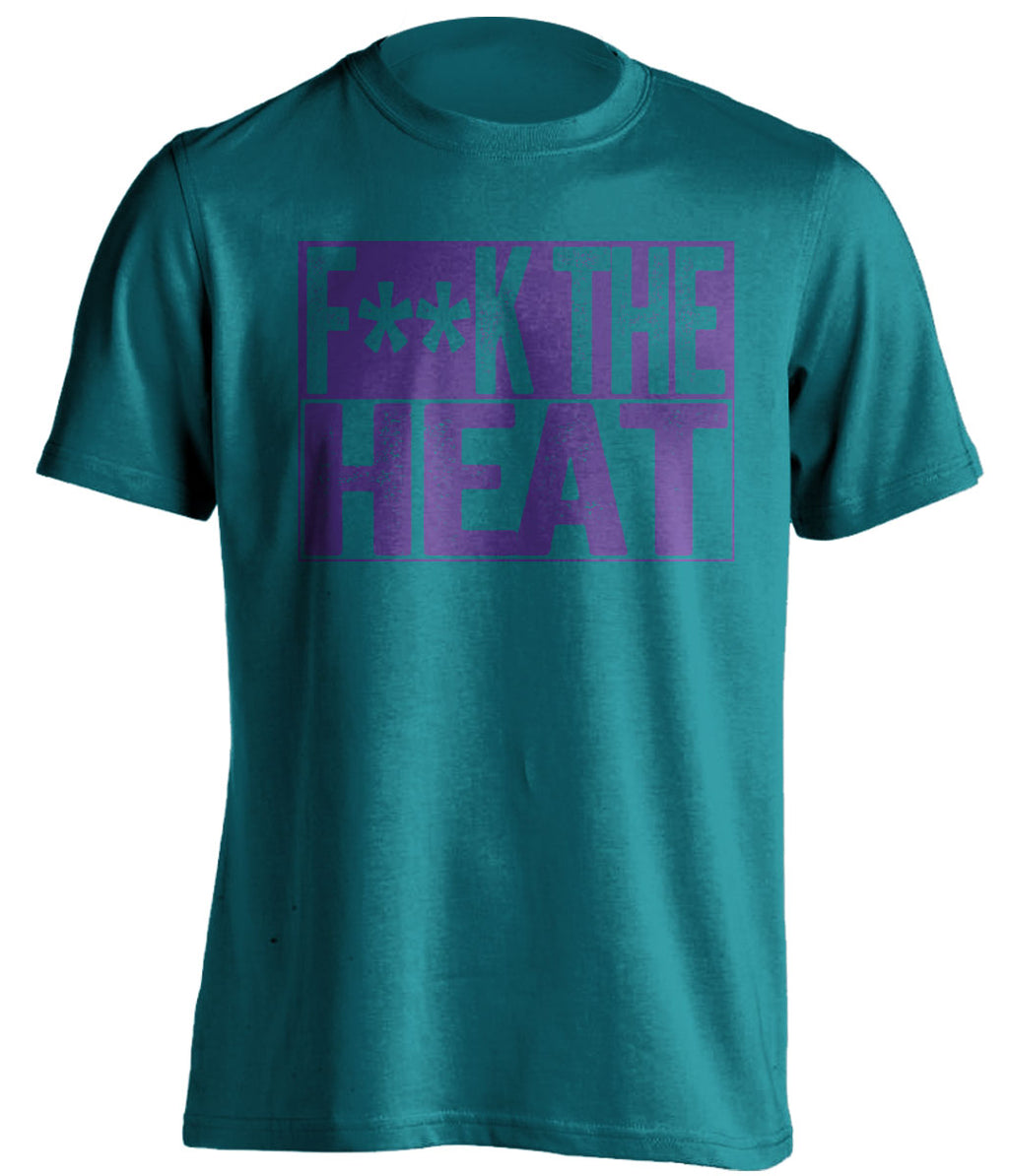Fuck the Heat Censored Haters Teal Tee for a Charlotte Hornets Fan Shirt by Beef Shirts