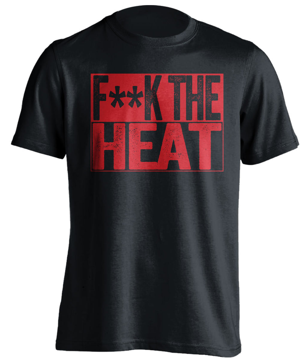 Fuck the Heat Censored Haters Black Tee for an Atlanta Hawks Fan Shirt by Beef Shirts