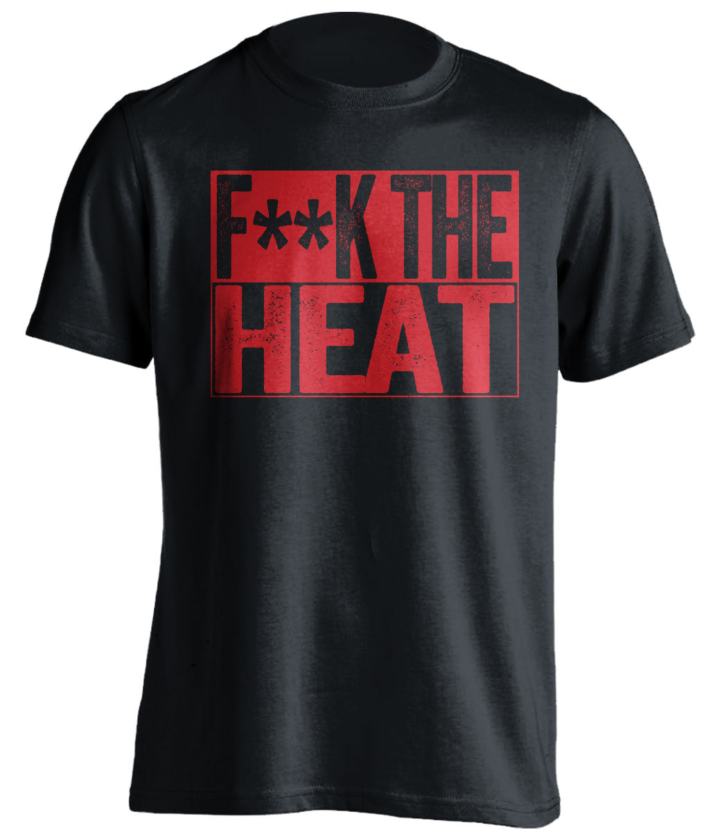 Fuck the Heat Censored Haters Black Tee for an Atlanta Hawks Fan Shirt by Beef Shirts