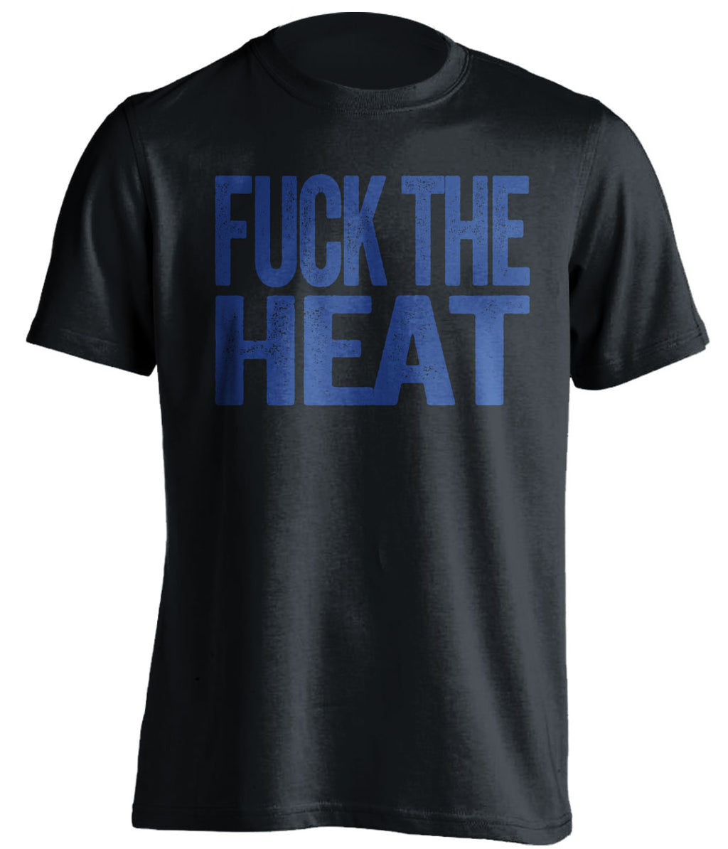 Fuck the Heat Uncensored Black Statement Tee for Dallas Mavericks Fans by Beef Shirts