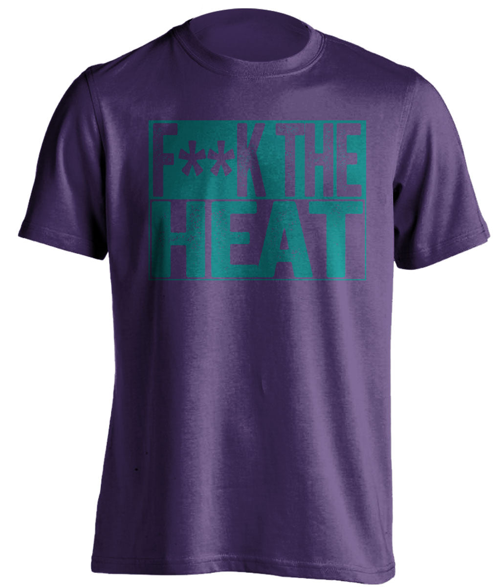 Fuck the Heat Censored Haters Purple Tee for a Charlotte Hornets Fan Shirt by Beef Shirts