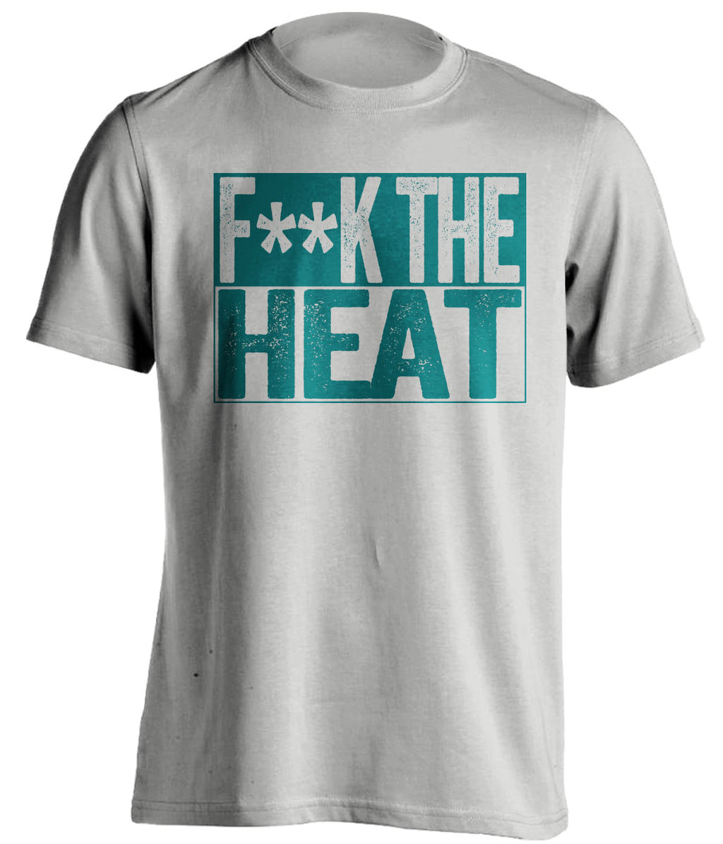 Fuck the Heat Censored Haters Grey Tee for a Charlotte Hornets Fan Shirt by Beef Shirts
