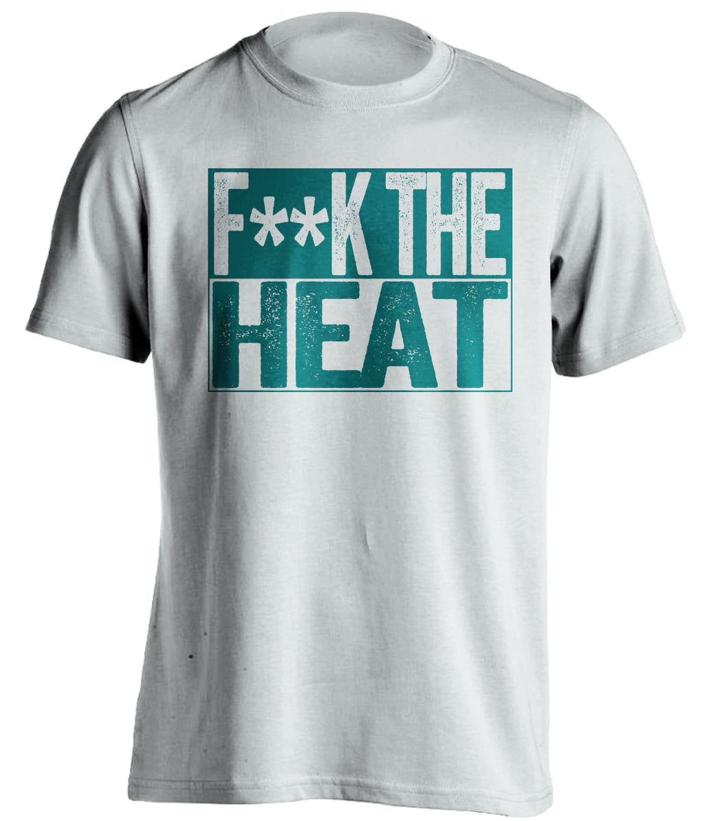 Fuck the Heat Censored Haters White Tee for a Charlotte Hornets Fan Shirt by Beef Shirts