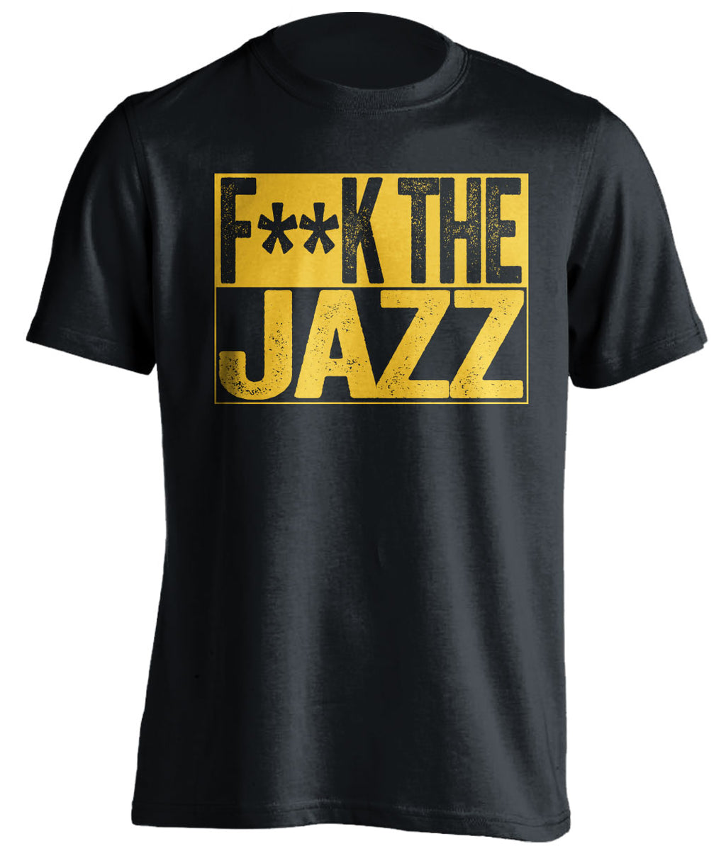 Fuck the Rockets Censored Black Haters Tee for Utah Jazz Fans Shirt by Beef Shirts