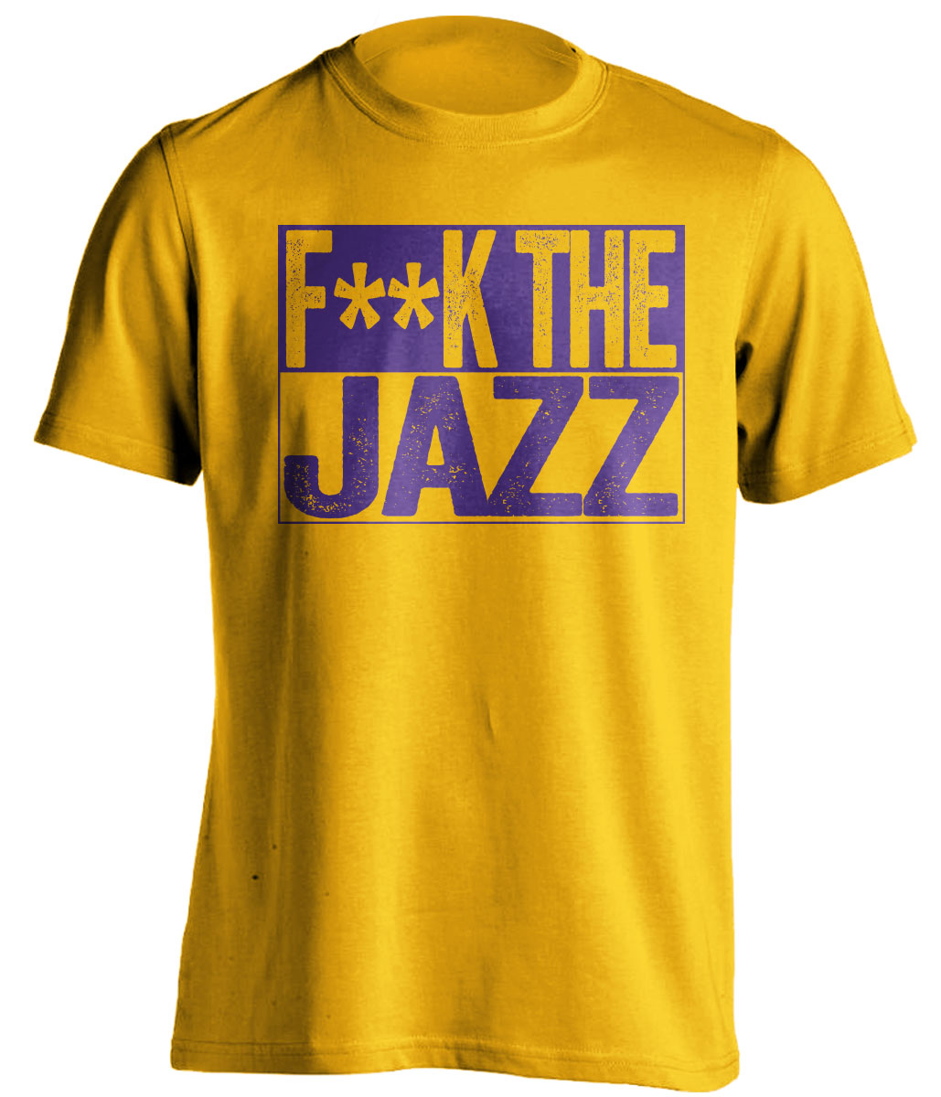 Fuck the Rockets Censored Gold Haters Tee for Utah Jazz Fans Shirt by Beef Shirts
