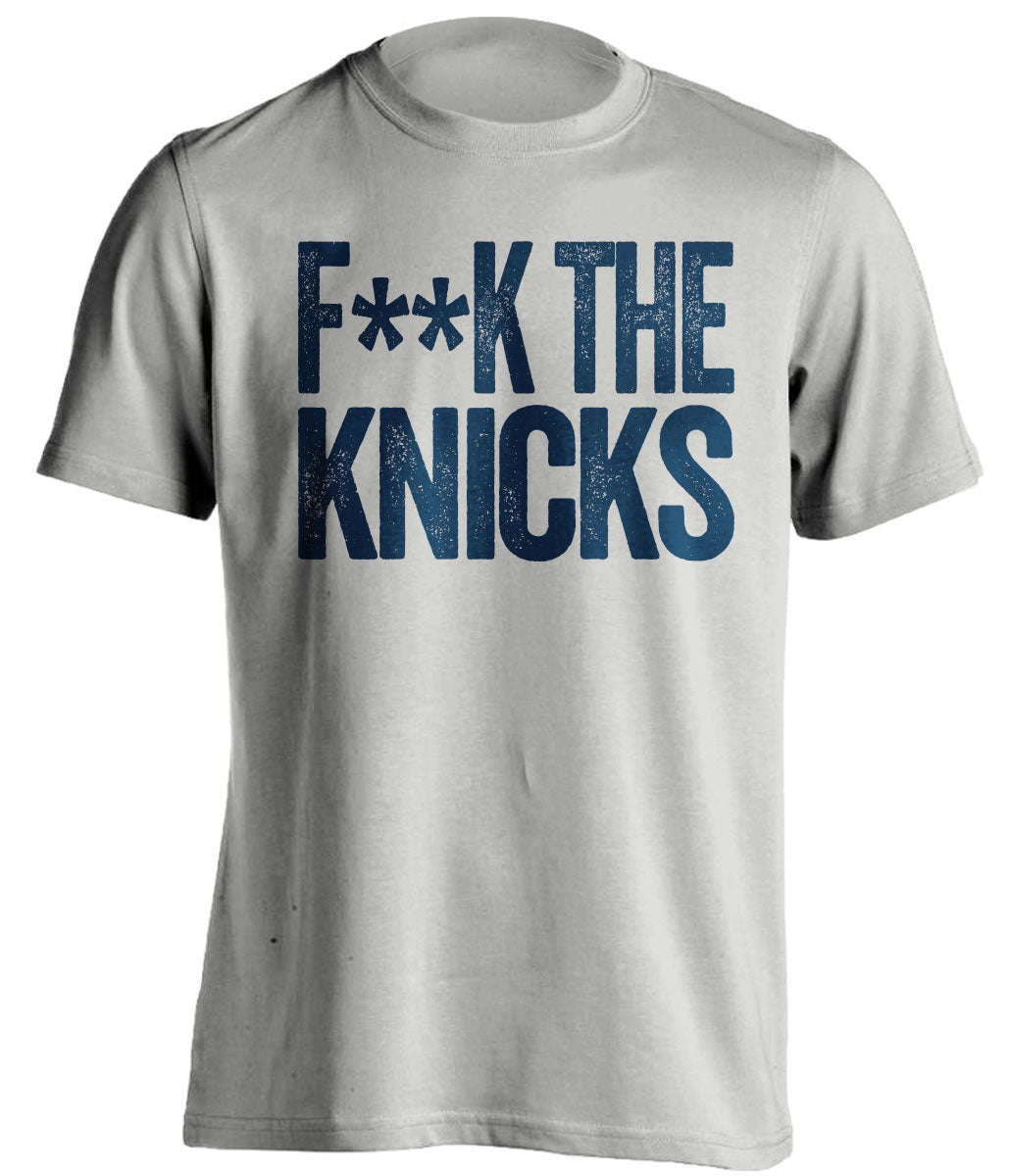 Fuck the Knicks Censored Grey Statement Tee for Indiana Pacers Fans by Beef Shirts