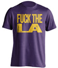 Fuck LA Statement Tee Uncensored Purple Shirt for Utah Jazz Fans by Beef Shirts