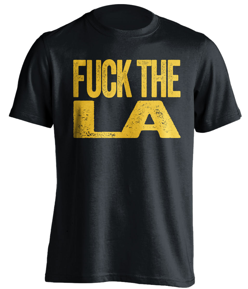 Fuck LA Statement Tee Uncensored Black Shirt for Utah Jazz Fans by Beef Shirts