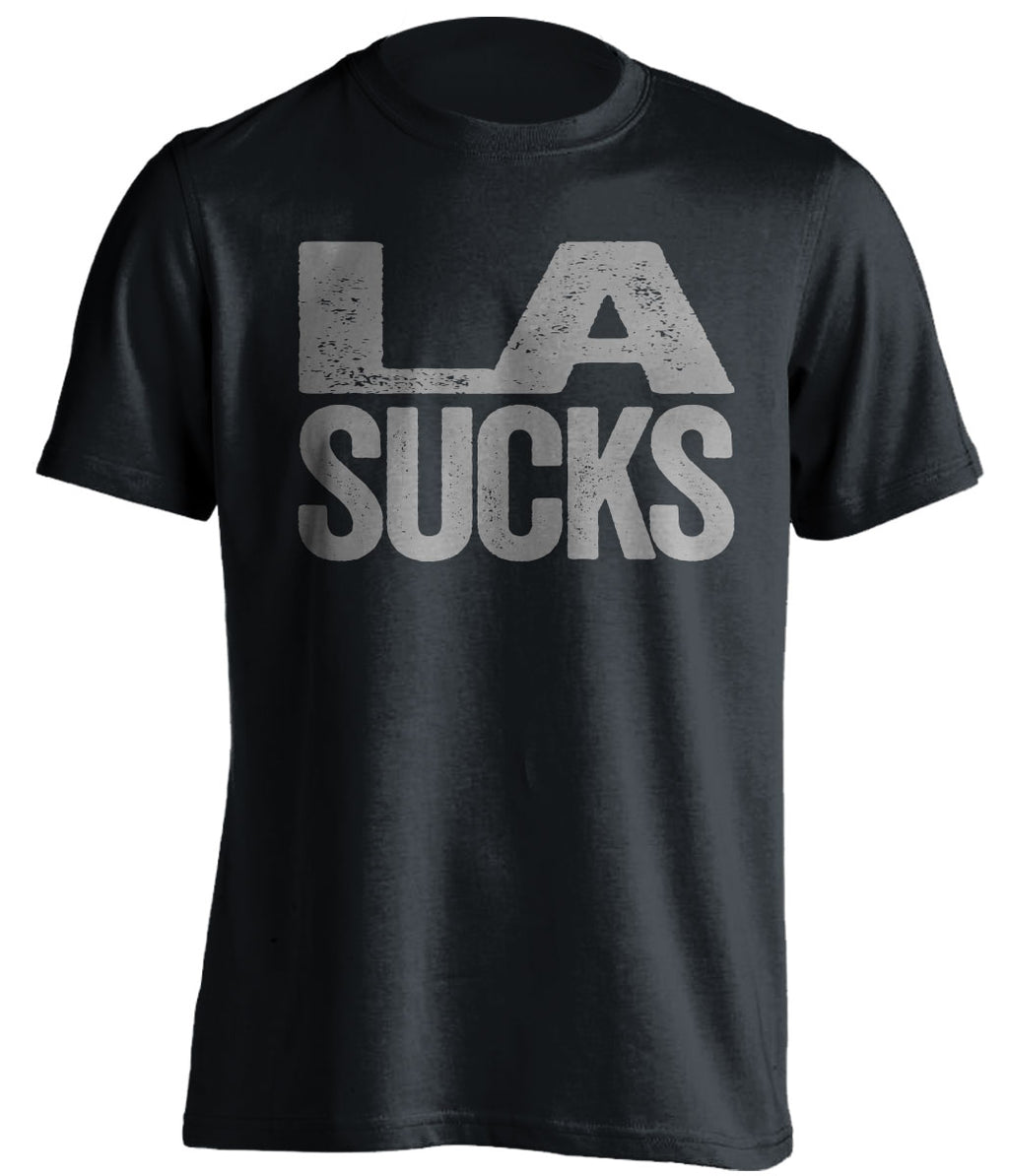 Black LA Sucks shirt for San Antonio Spurs fans | rivalry statement tee by Beef Shirts