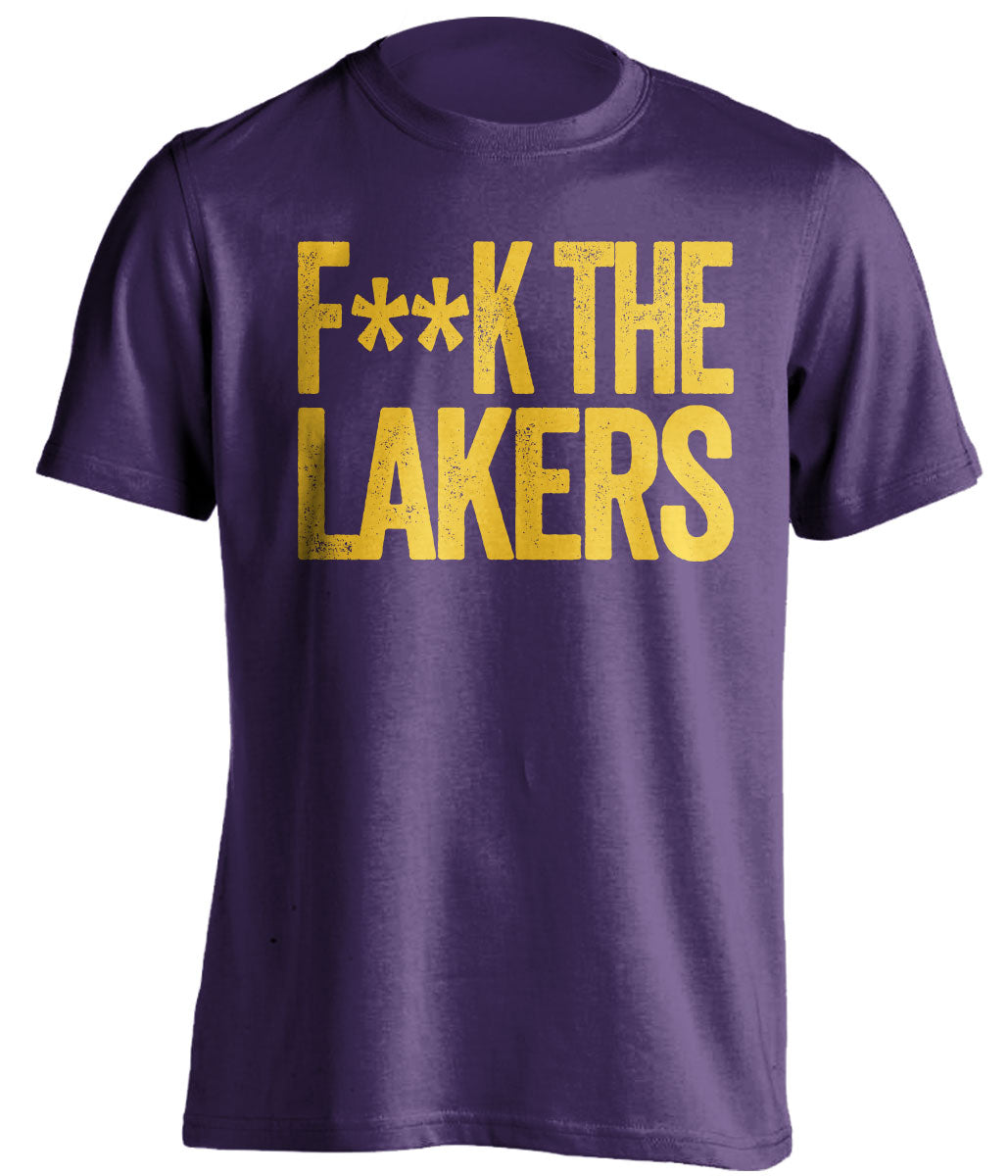 Fuck the Lakers Censored Purple Statement Tee for Utah Jazz Fans Shirt by Beef Shirts