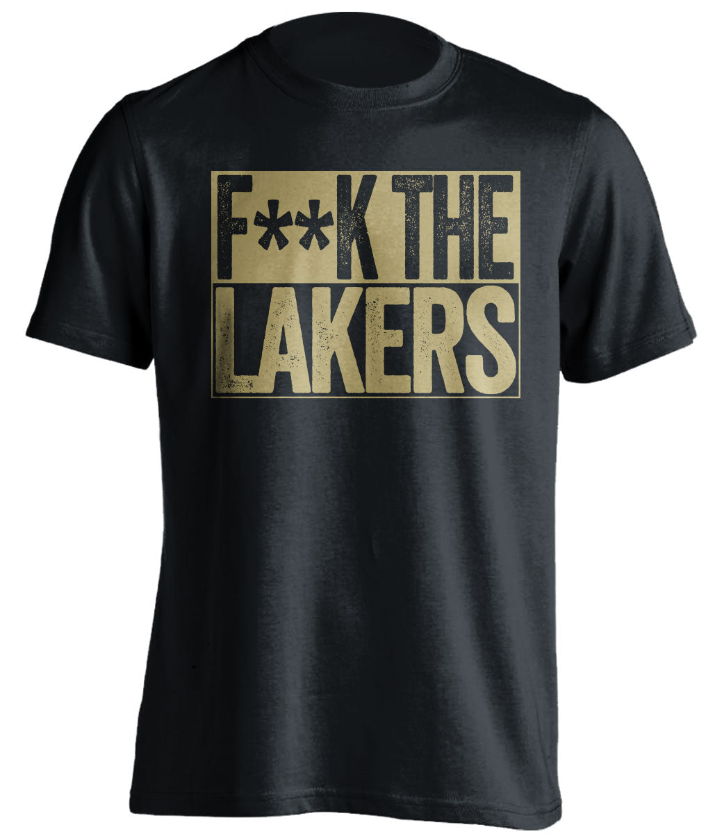 Fuck the Lakers Censored Black Box Logo Shirt for New Orleans Pelicans Fans by Beef Shirts