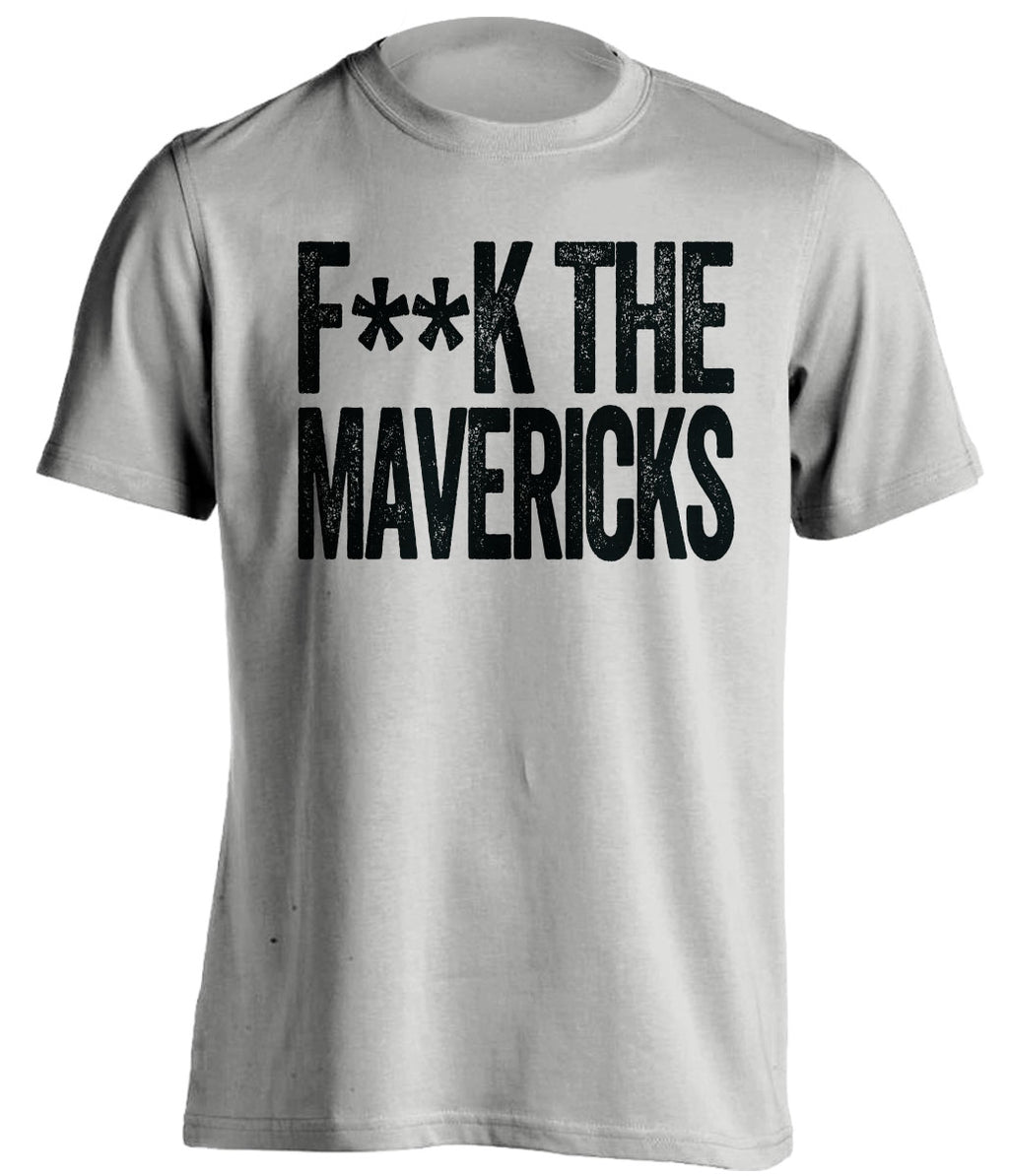Fuck the Mavericks Censored Light Grey Statement Tee for San Antonio Spurs Fans by Beef Shirts