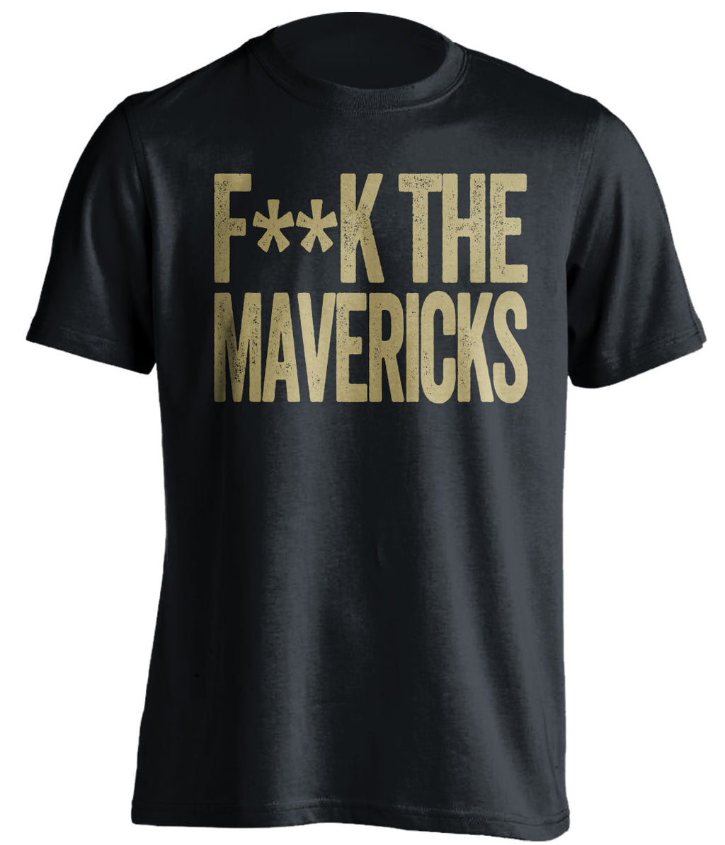 Fuck the Mavericks Censored Black Statement Tee for New Orleans Pelicans Fans by Beef Shirts