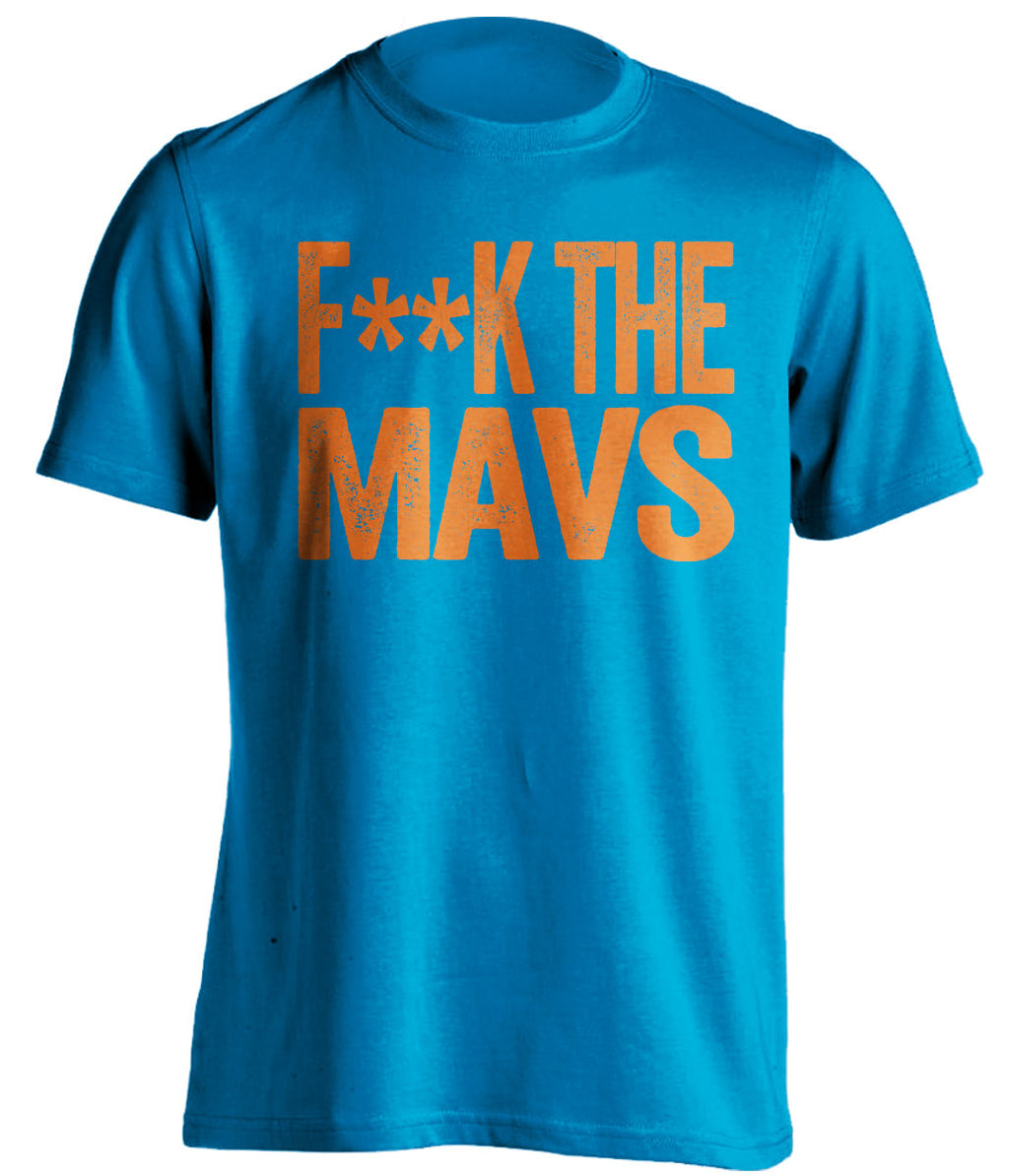 Fuck the Mavs Censored Blue Statement Tee for Oklahoma City Thunder Fans by Beef Shirts