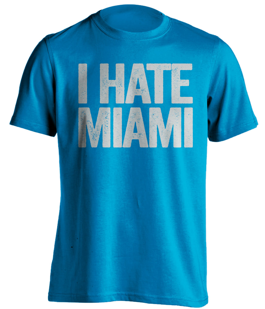 Miami Heat haters blue statement shirt for Orlando Magic Fan gameday tee by Beef Shirts