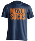 Mizzou Sucks Statement Tee – Navy Illinois Fighting Illini Fan Shirt | Beef Shirts