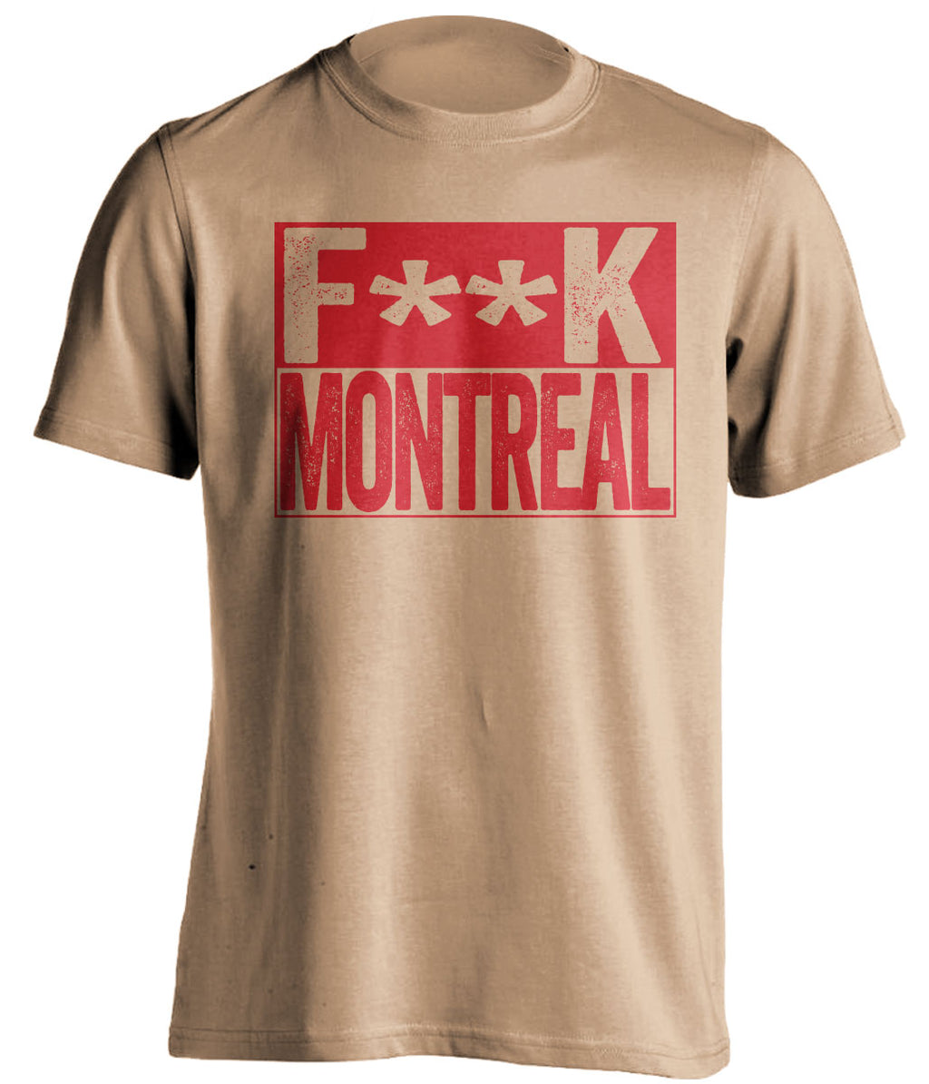 Fuck Montreal Censored old gold box logo T-shirt for Ottawa Senators fans by Beef Shirts