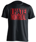 I Hate Montreal box logo T-shirt in black for Ottawa Senators fans | Beef Shirts