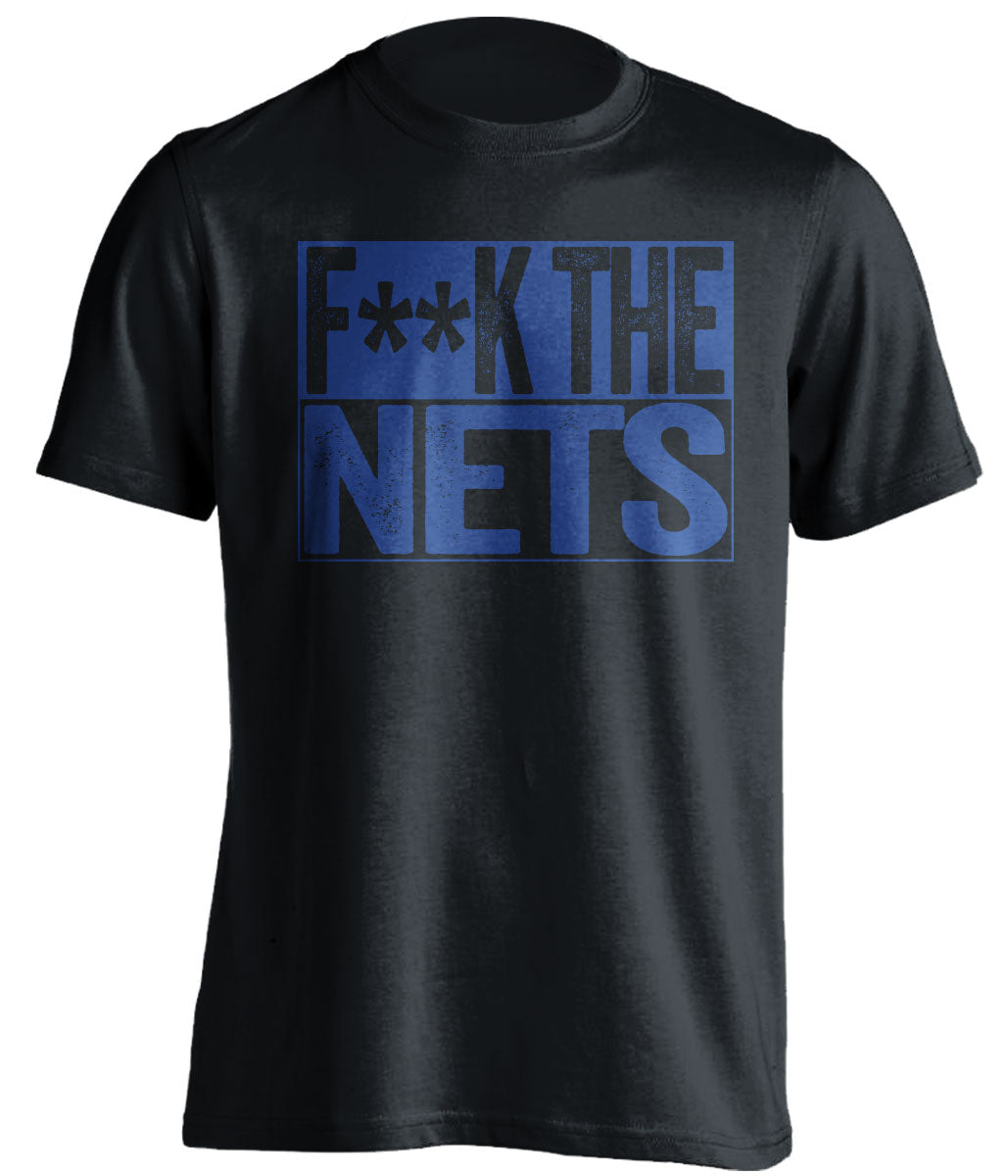 Fuck the Nets Censored Haters Black Tee for a Philadelphia 76ers Fan Shirt by Beef Shirts