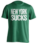 New York Sucks Green Statement Tee for Philadelphia Eagles Fans by Beef Shirts